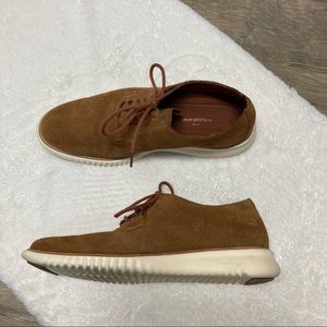 Cole Haan Grand OS tan brown suede oxfords Mens 9.5